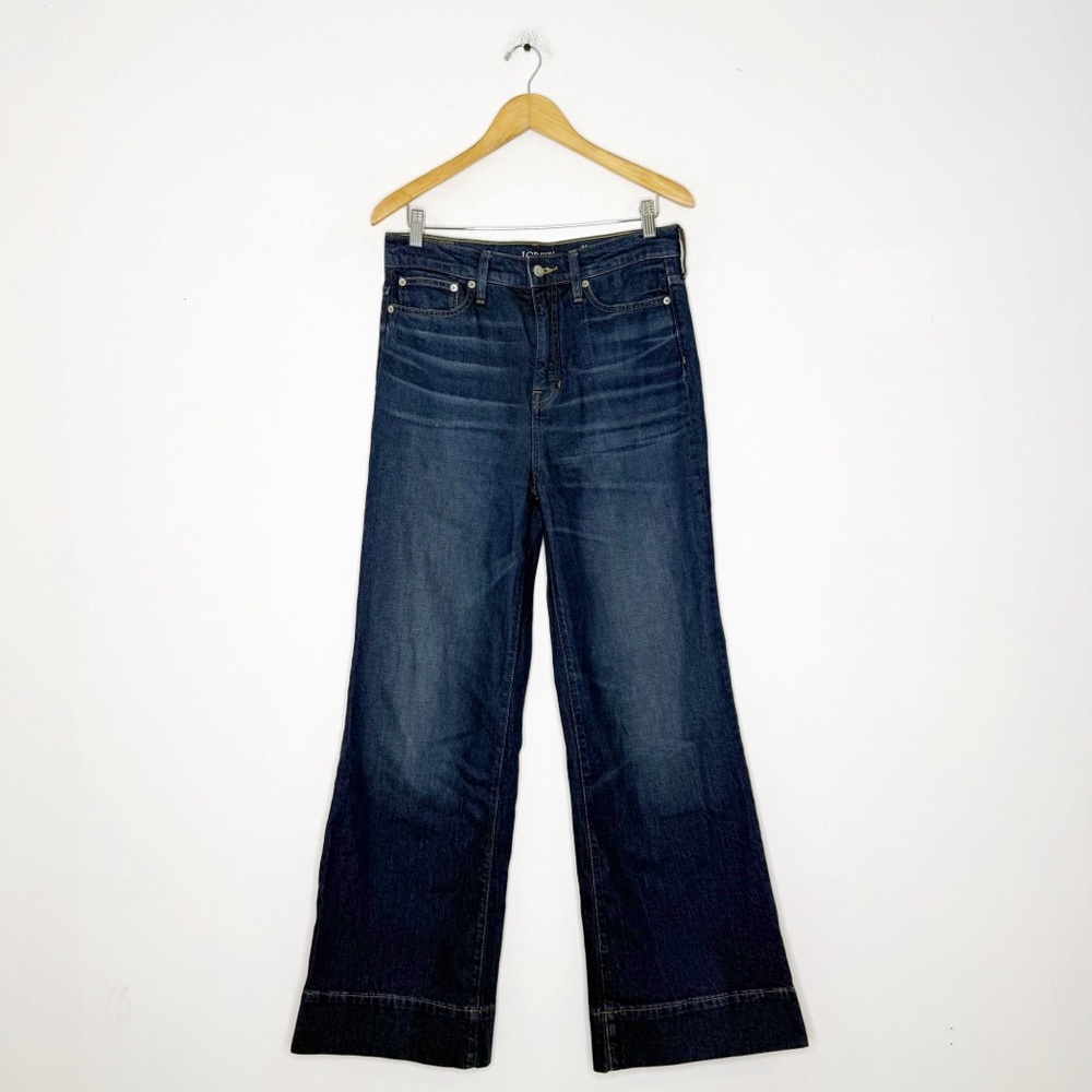 J. Crew Dark Blue Wide Leg Jeans